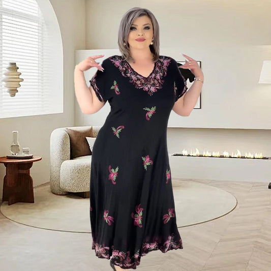 🌺Dámské šaty s výstřihem do V