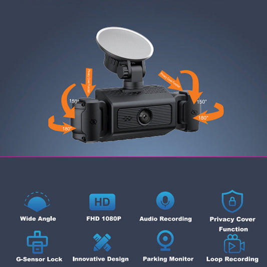 🔥4CH HD kamera do auta s nočním viděním