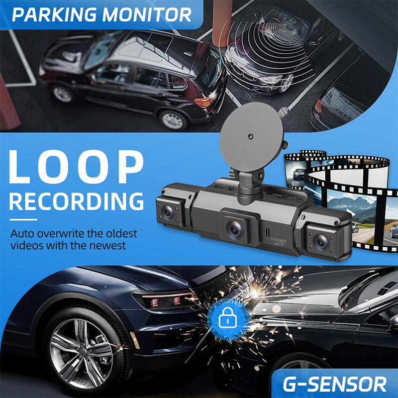 🔥4CH HD kamera do auta s nočním viděním