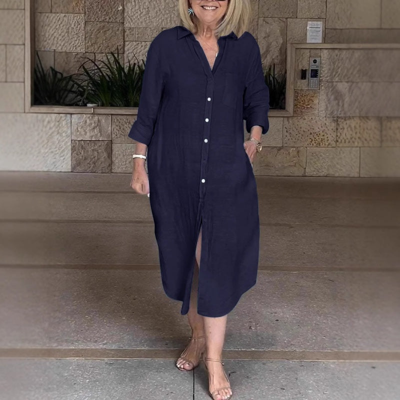 🔥Volné bavlněné lněné šaty pro ženy