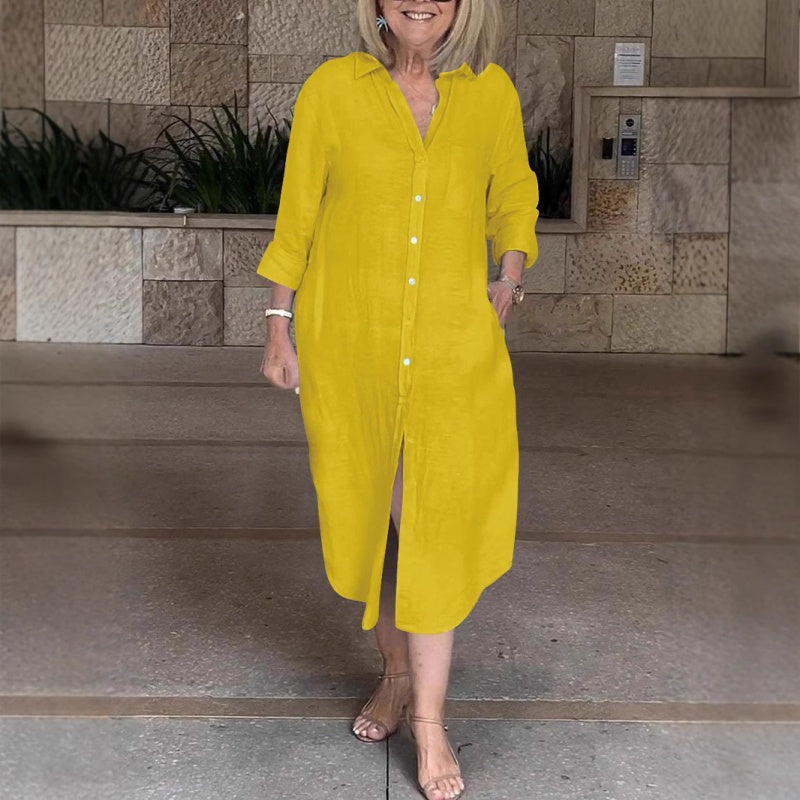 🔥Volné bavlněné lněné šaty pro ženy