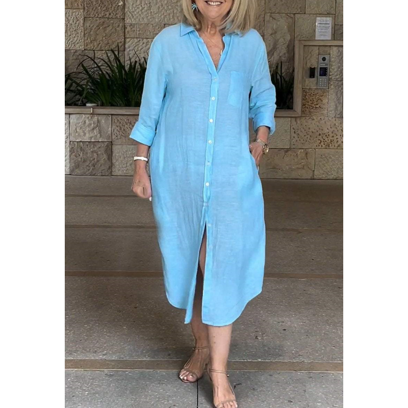 🔥Volné bavlněné lněné šaty pro ženy