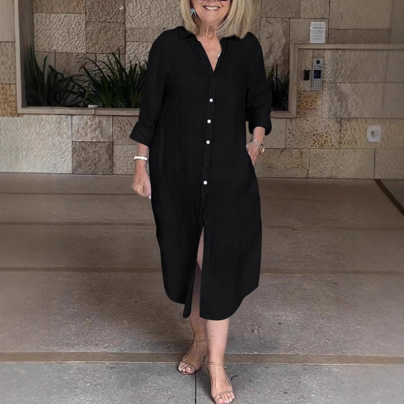 🔥Volné bavlněné lněné šaty pro ženy