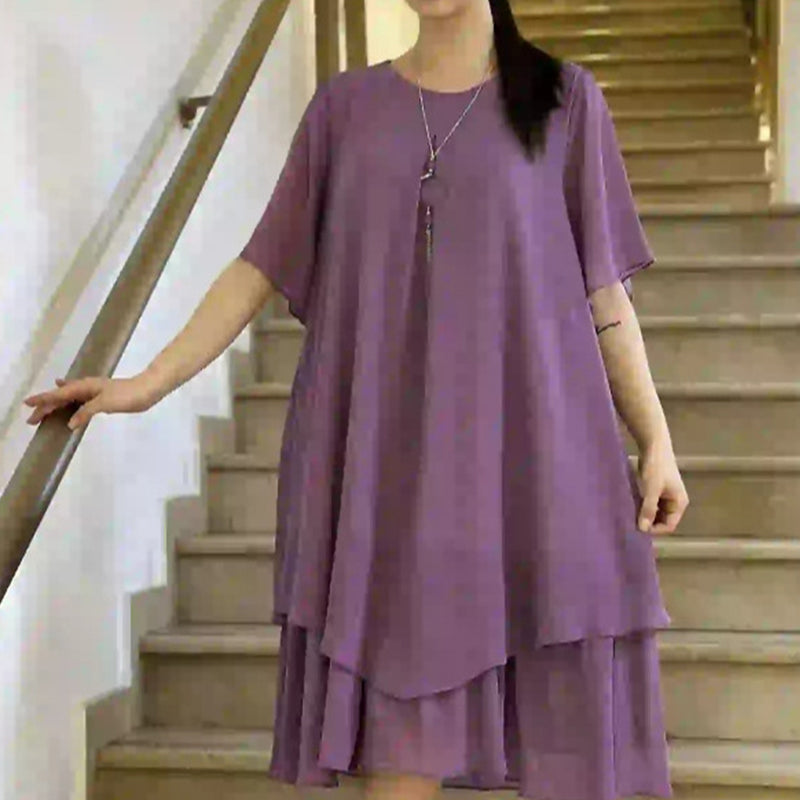🔥👗 Volné dámské šaty v jednobarevném provedení