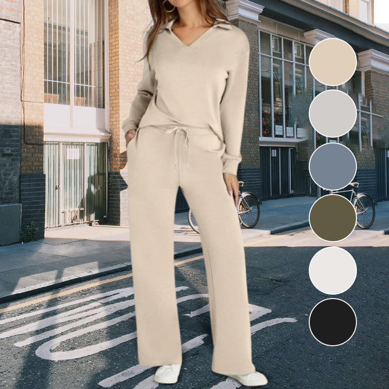 💕Dámský 2dílný salonek s dlouhým rukávem a dlouhým rukávem