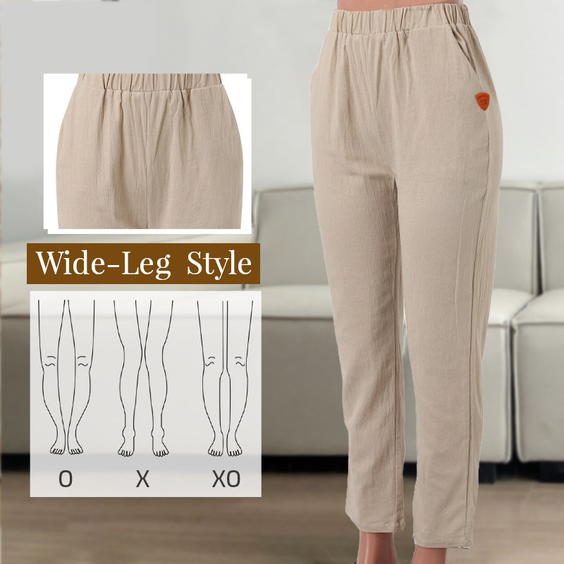 Prodyšné plátěné ležérní kalhoty