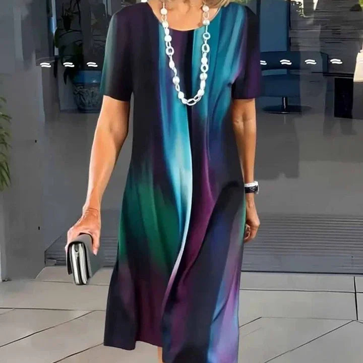 Dámské plisované šaty v barevném provedení