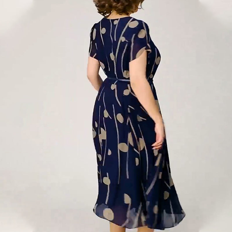 ✨Módní šaty s velkými puntíky a plus size šaty