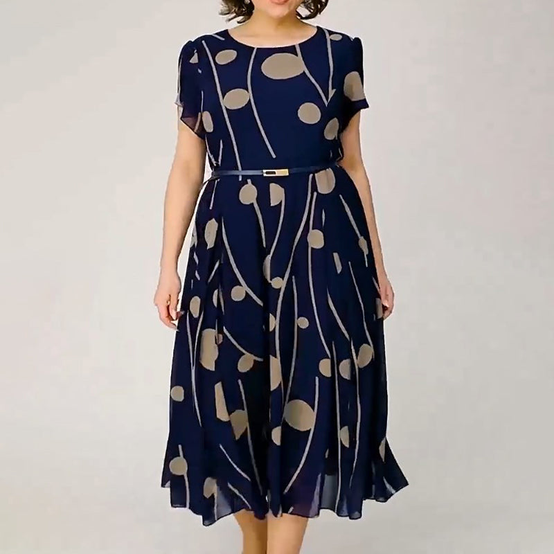 ✨Módní šaty s velkými puntíky a plus size šaty