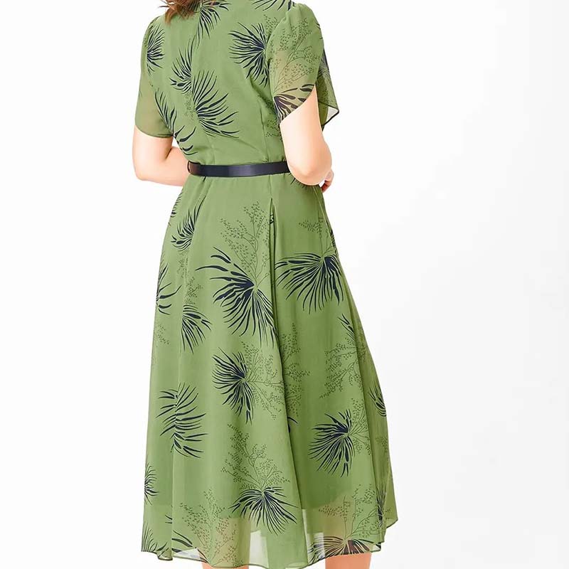 🔥 Šaty áčkového střihu s páskem | Letní šaty s květinovým vzorem