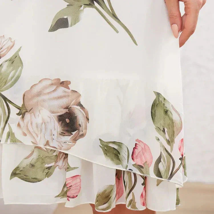 ŽHAVÉ 50% 👗 Šifónové šaty Blush Petal Glow