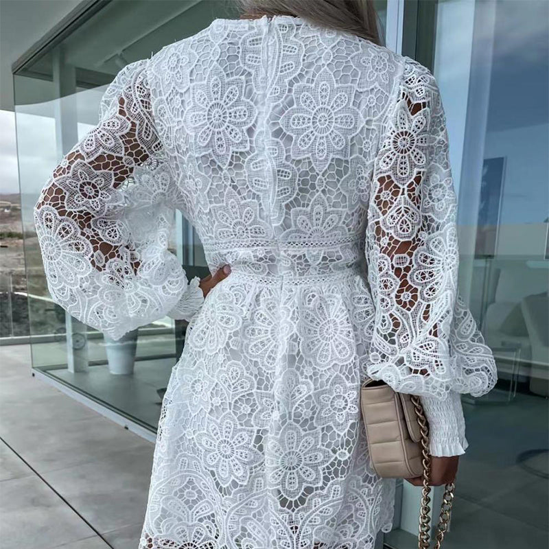 💕Žhavý letní výprodej 🌷 Vydlabané krajkové šaty