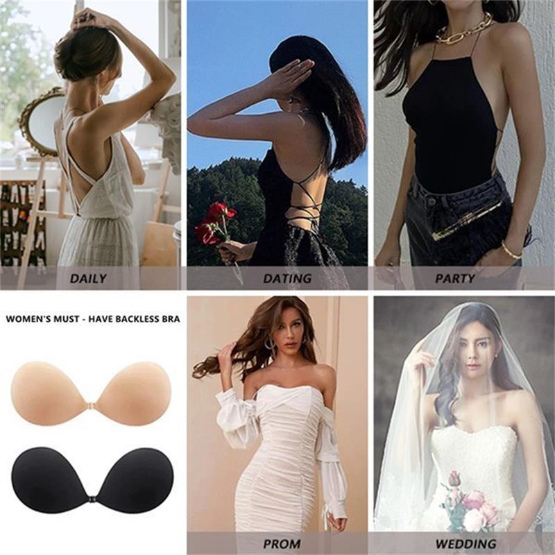 💖【1 + 1 zdarma】👙 Lepicí podprsenky s neviditelným řasením