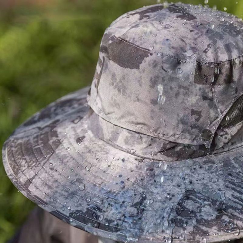 Pánský rybářský klobouk se 2 odnímatelnými solárními ventilátory