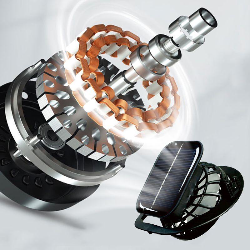 Pánský rybářský klobouk se 2 odnímatelnými solárními ventilátory