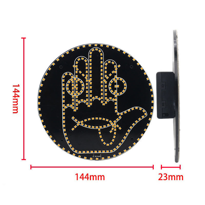 LED osvětlení palubní desky pro výraz a gesta pro zadní okno auta