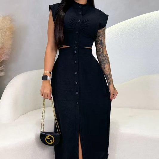 【S-2XL】👗Dámské elegantní šaty s rozparkem