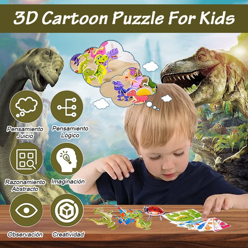 🎁Poslední den akce 50% SLEVA🔥2025 Vzdělávací 3D kreslená skládačka