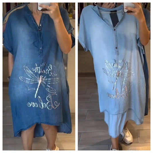 💖Lehké, ležérní šaty s výstřihem do V