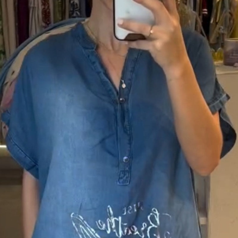 💖Lehké, ležérní šaty s výstřihem do V