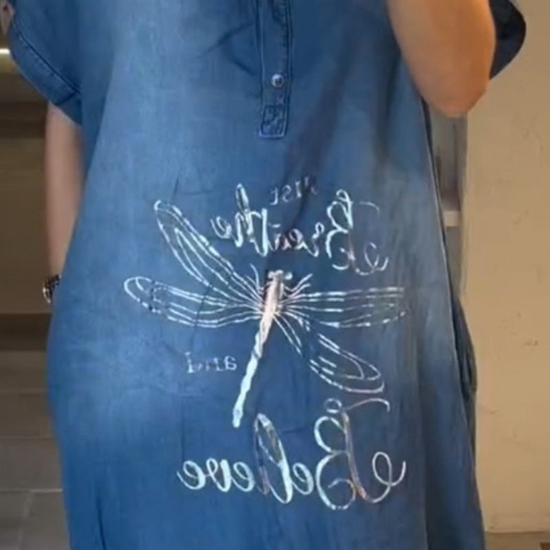 💖Lehké, ležérní šaty s výstřihem do V