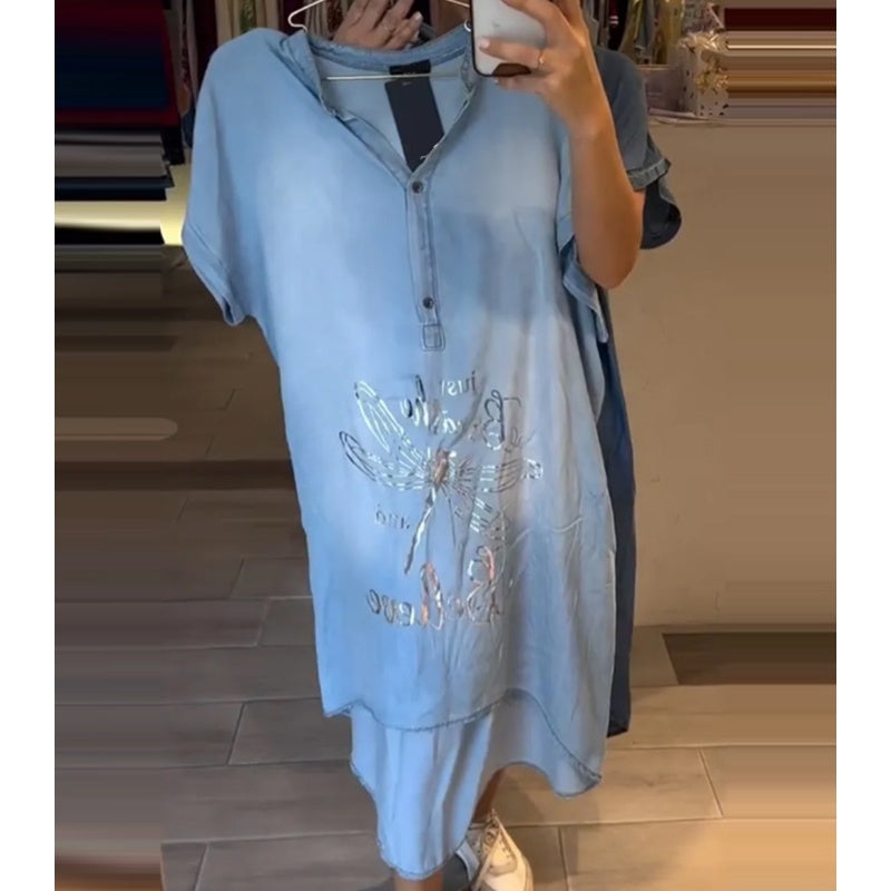 💖Lehké, ležérní šaty s výstřihem do V