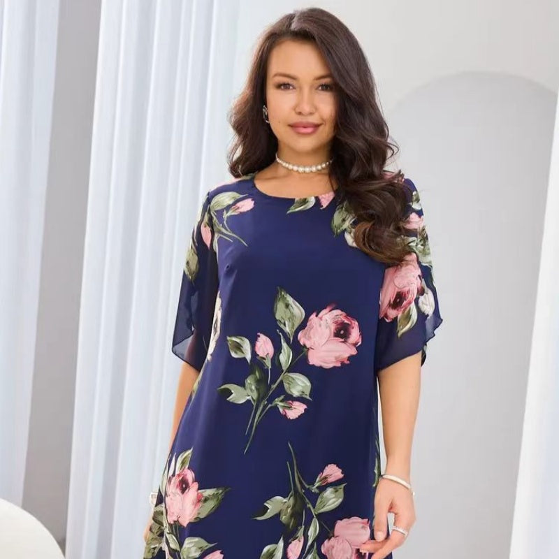 Dámské šaty s květinovým potiskem