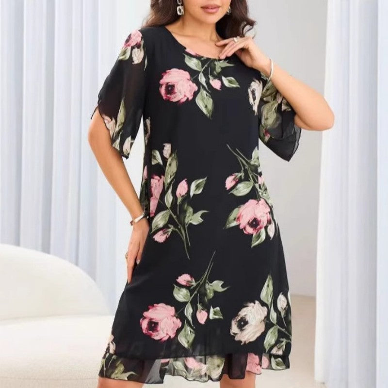 Dámské šaty s květinovým potiskem