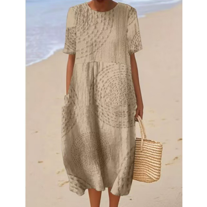 Dámské ležérní volné midi šaty