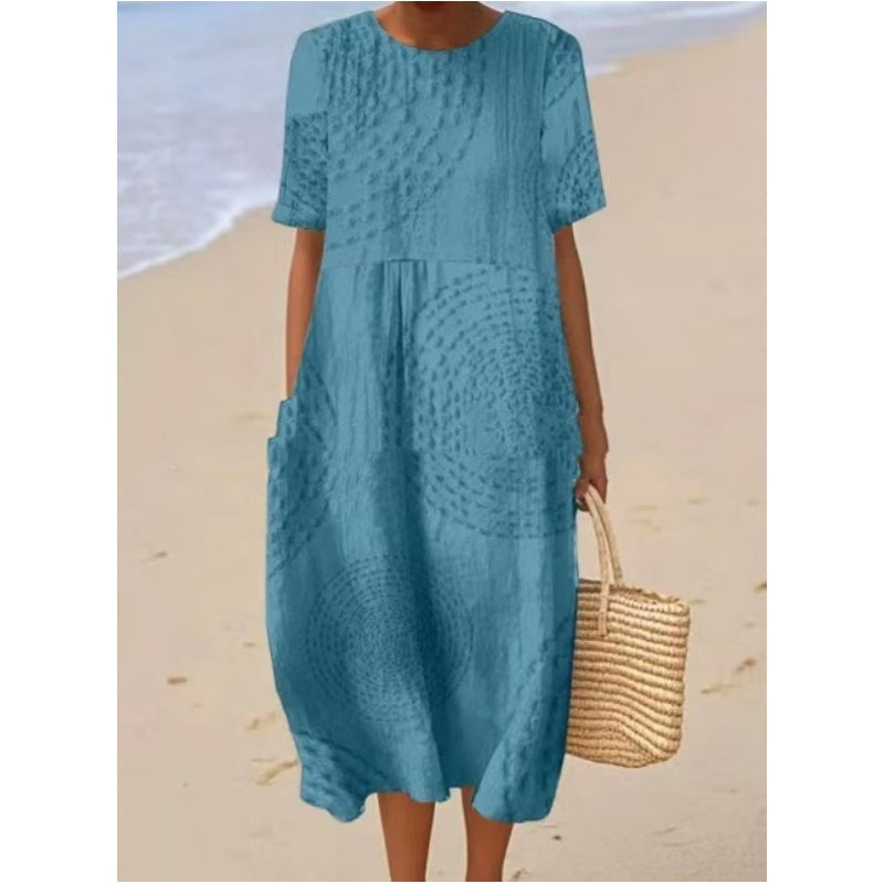 Dámské ležérní volné midi šaty