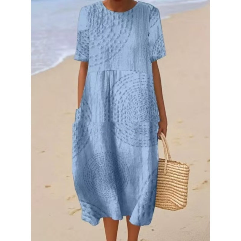 Dámské ležérní volné midi šaty