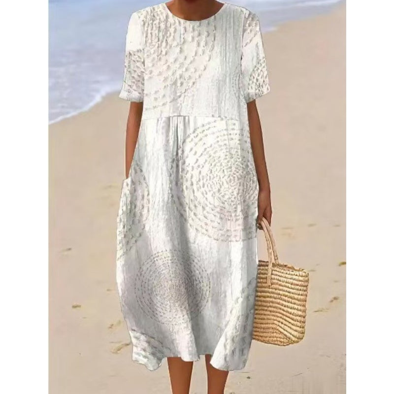 Dámské ležérní volné midi šaty