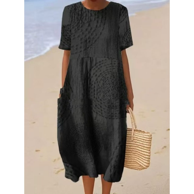 Dámské ležérní volné midi šaty