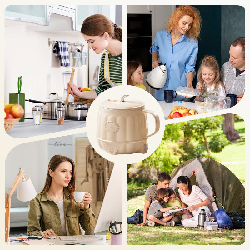 Multifunkční elektrický ohřívaný hrnek na mléko