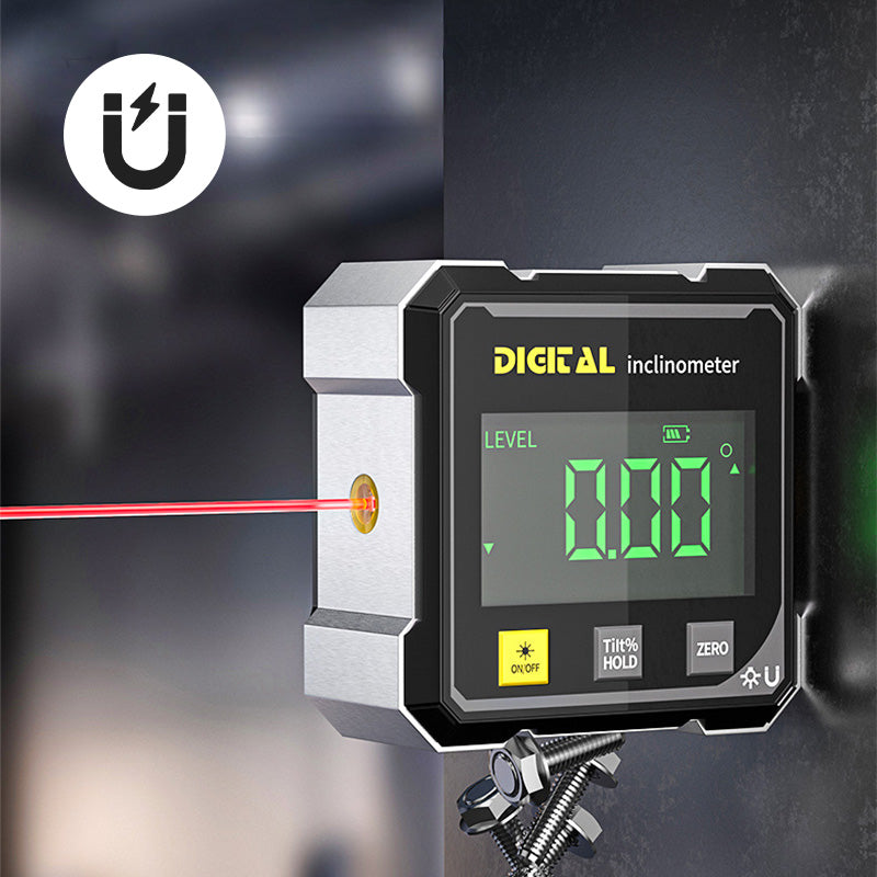 🔧 Magnetický digitální 4stranný laserový úhlový skener💥