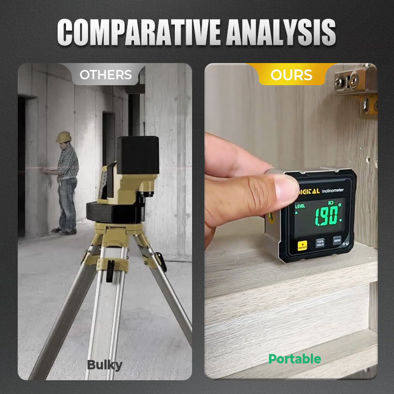 🔧 Magnetický digitální 4stranný laserový úhlový skener💥