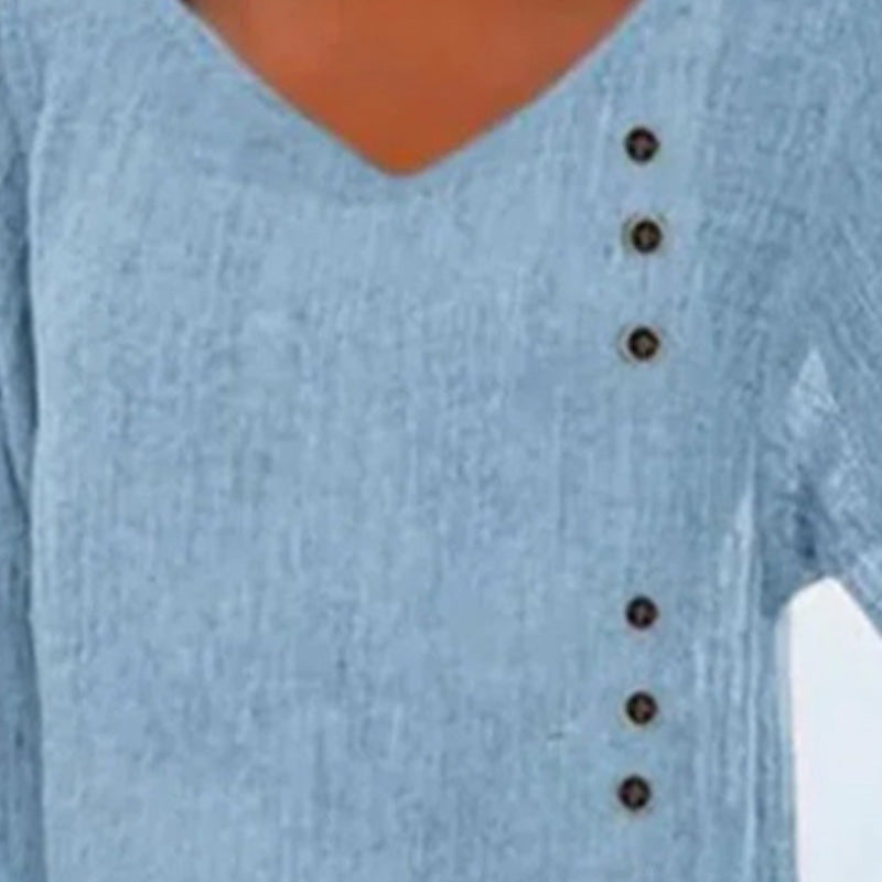 ✨Nový dámský romantický elegantní volný top s výstřihem do V