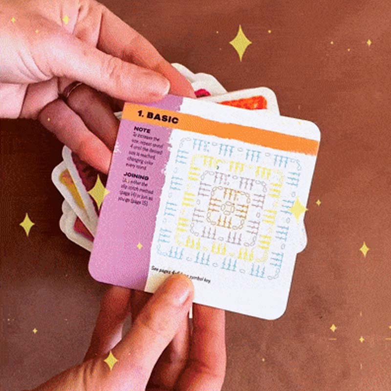 🧶✨Háčkovací karetní hra Granny Square – 50 vzorů k kombinování a skládání