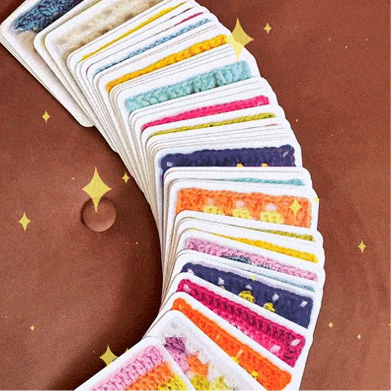 🧶✨Háčkovací karetní hra Granny Square – 50 vzorů k kombinování a skládání