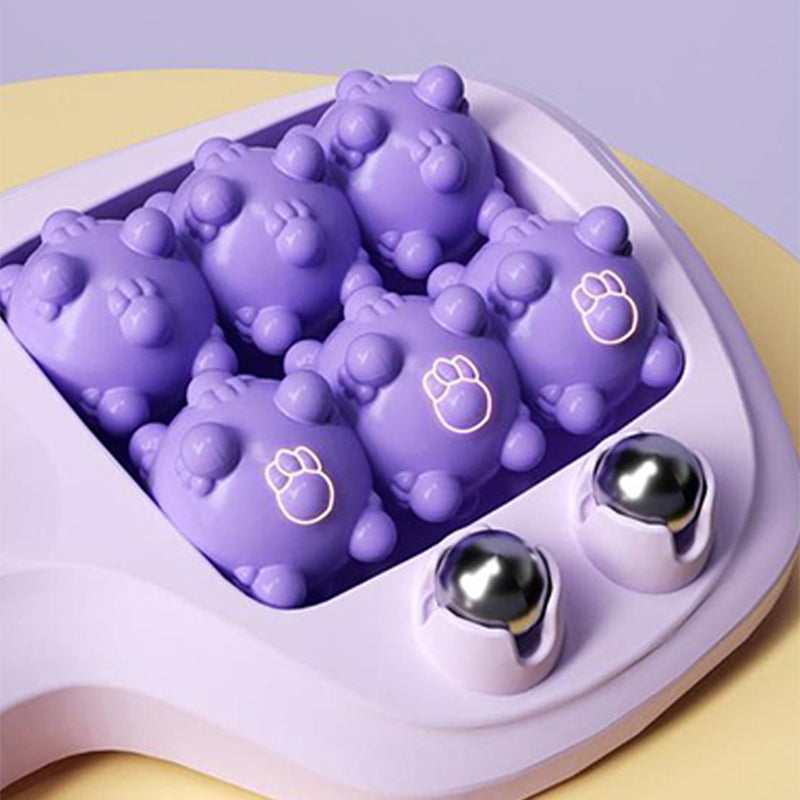 💜🦶 Přenosný dvojitý masážní přístroj na nohy - relaxace kdekoli a kdykoli