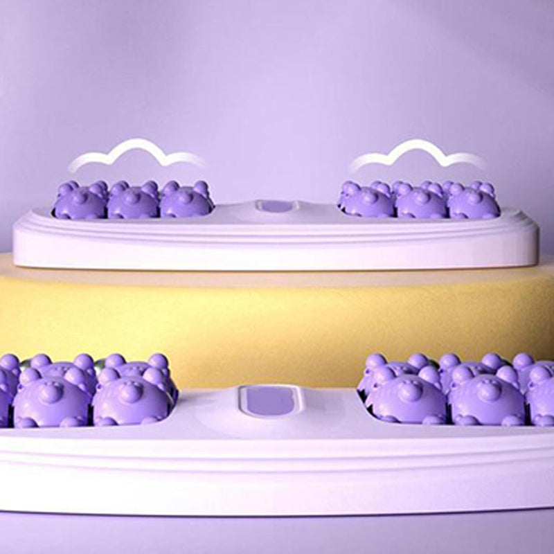 💜🦶 Přenosný dvojitý masážní přístroj na nohy - relaxace kdekoli a kdykoli