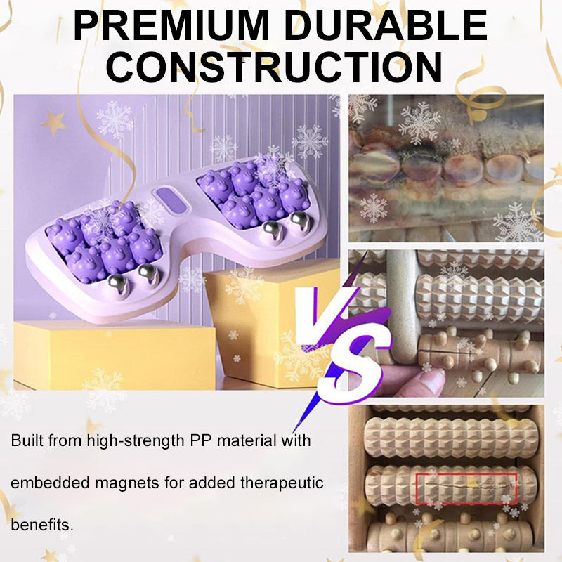 💜🦶 Přenosný dvojitý masážní přístroj na nohy - relaxace kdekoli a kdykoli