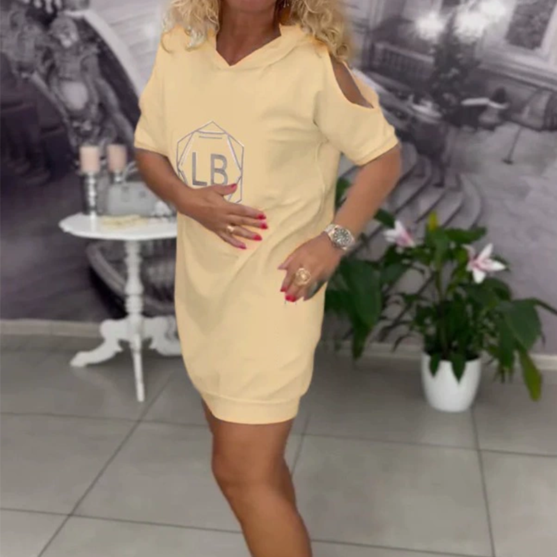 Oversized mikina s potiskem písmen