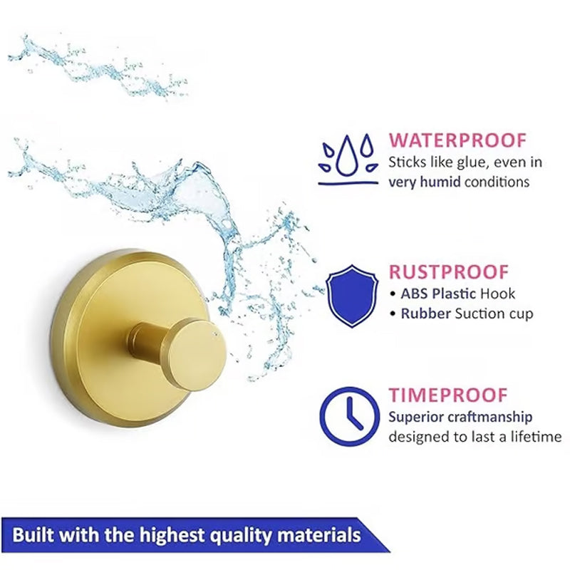 Nástěnný háček s přísavkou z nerezové oceli