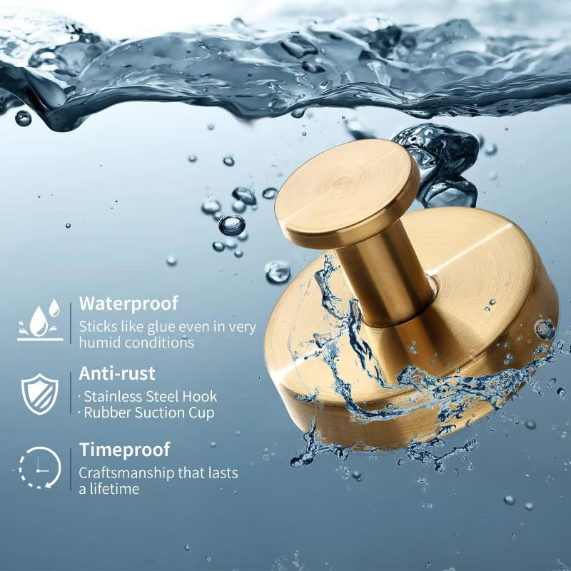 Nástěnný háček s přísavkou z nerezové oceli