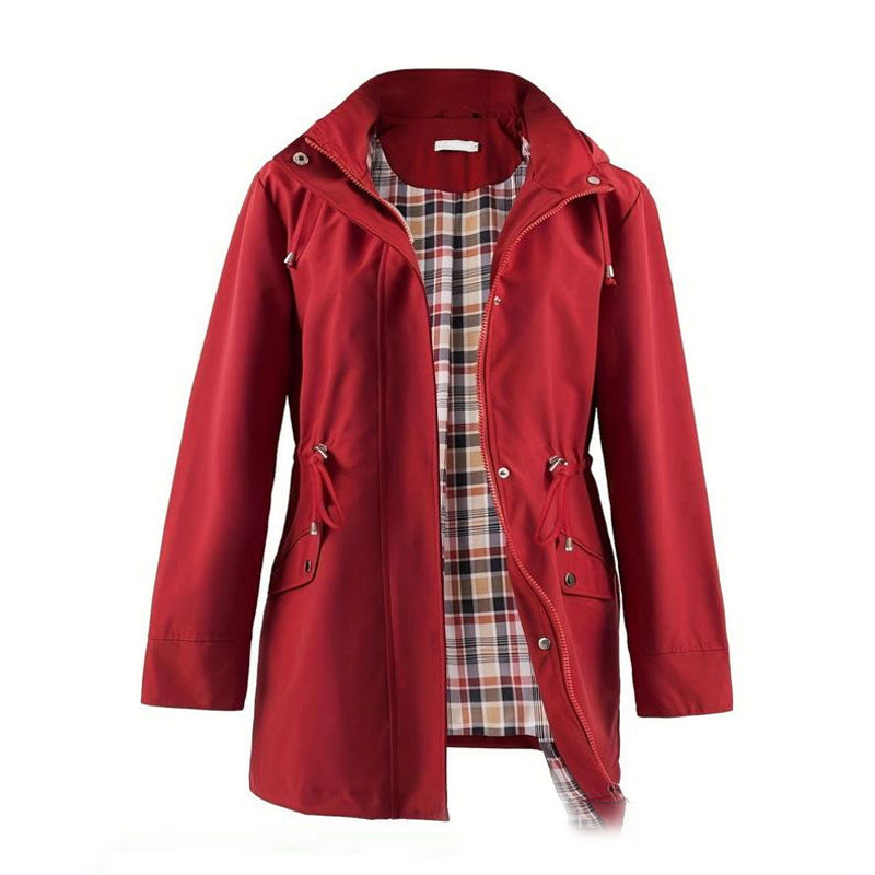 🧥Sleva 50 %🌧️💧 Jednoduchá, nepromokavá a větruodolná bunda, větruodolná bunda s kapucí🍃