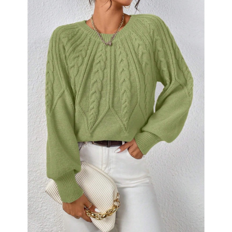 【S-2XL】✨Dámská pletená halenka s dlouhým rukávem a volným střihem