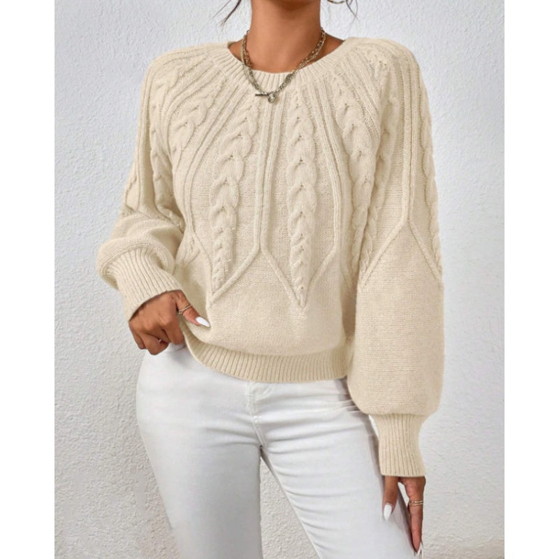 【S-2XL】✨Dámská pletená halenka s dlouhým rukávem a volným střihem