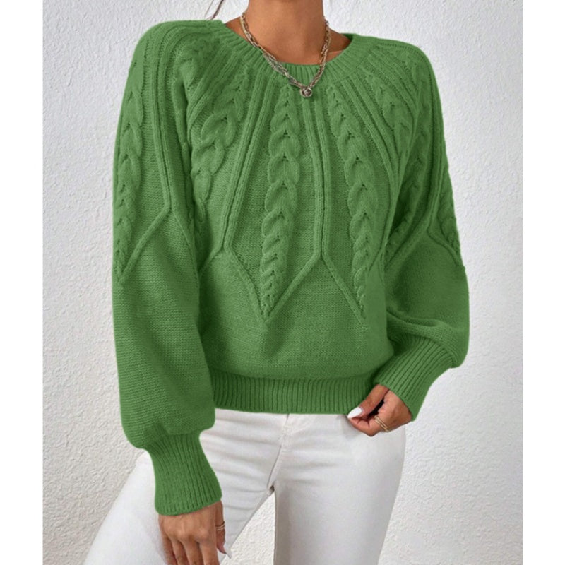 【S-2XL】✨Dámská pletená halenka s dlouhým rukávem a volným střihem