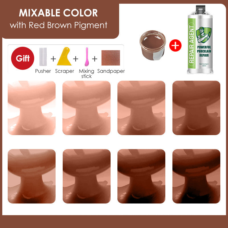 Výkonná sada na opravu porcelánu - dvojitá tuba